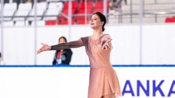 Фигуристка Софья Самоделкина стала третьей в короткой программе на Tallinn Trophy