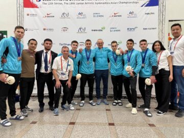 Казахстан завоевал первую медаль на чемпионате Азии по спортивной гимнастике