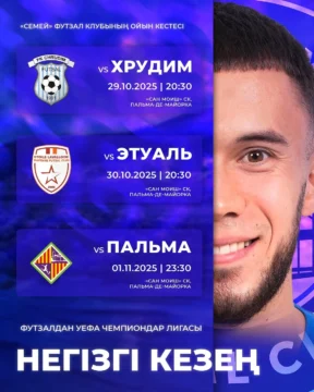 «Семей» объявил состав на старт Лиги чемпионов УЕФА по футзалу