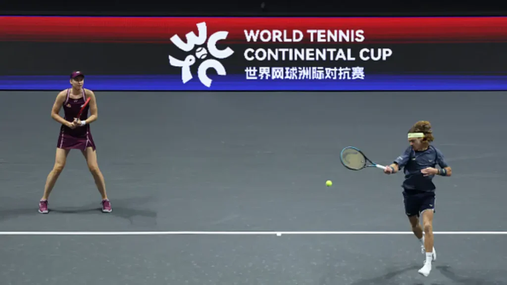 Иллюстрация — Казахстанская теннисистка выиграла матч в паре на World Tennis Continental Cup